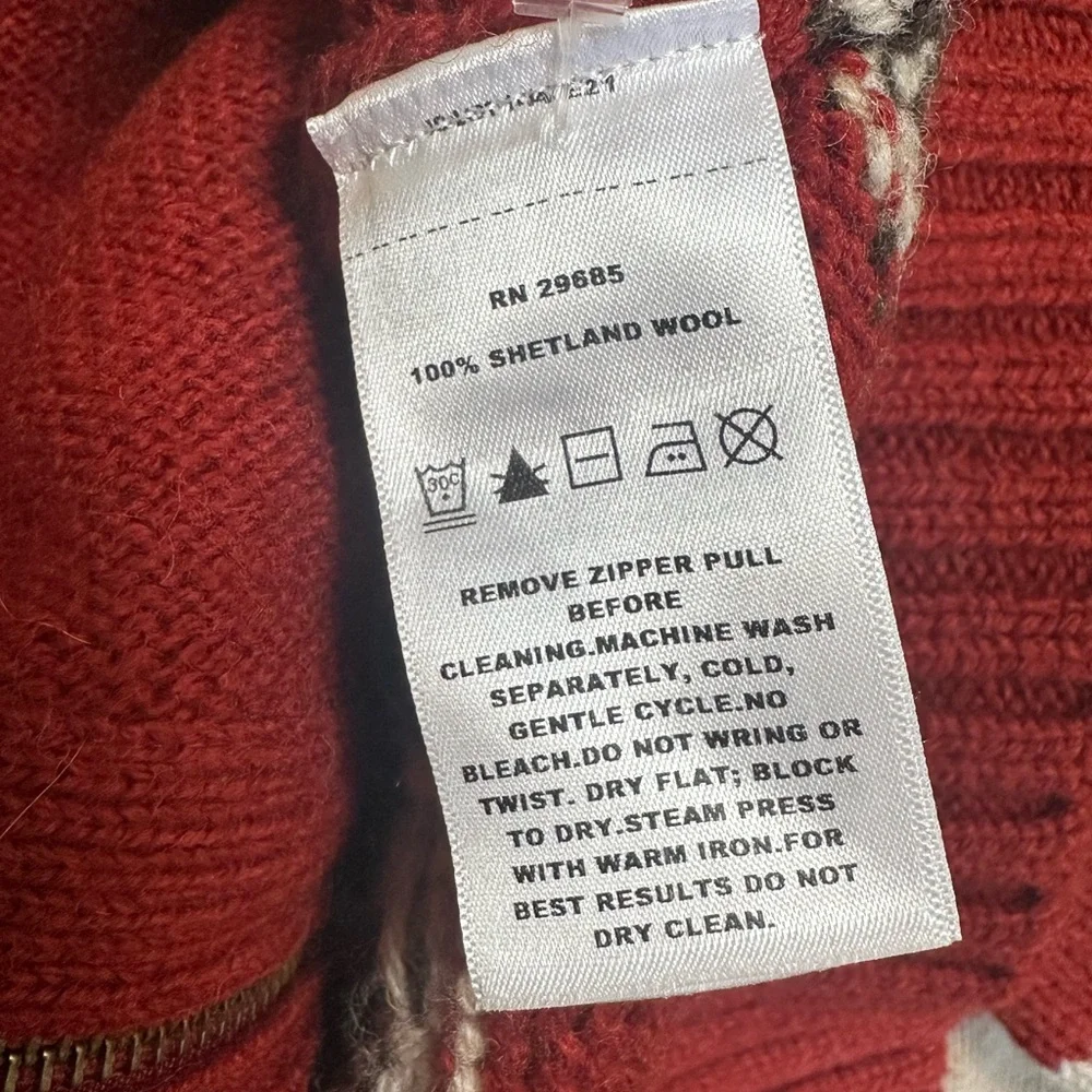 Pendleton Women’s Graphic Shetland Zip Cardigan - Picture 5 of 7